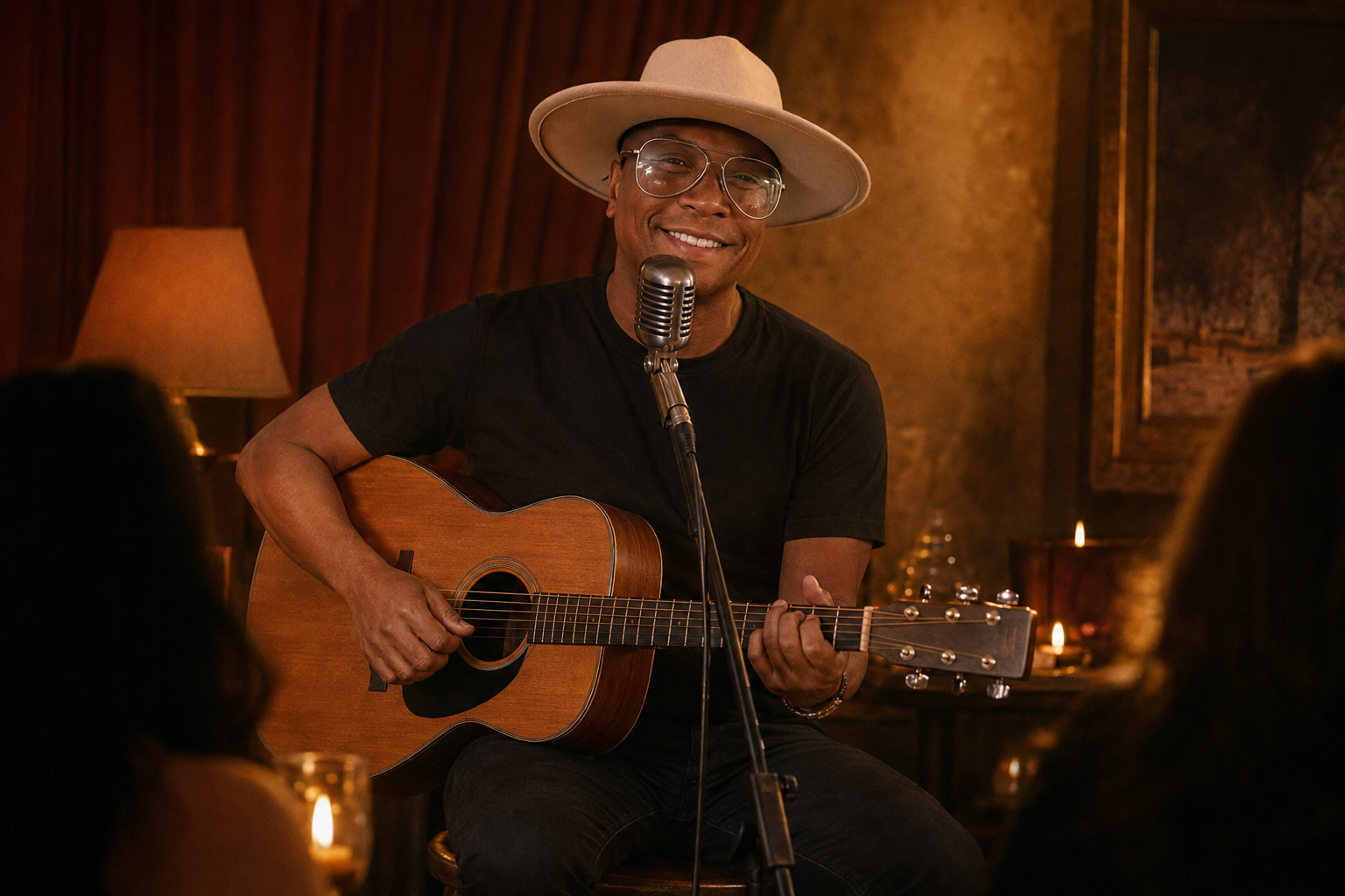 Live at an intimate lounge
